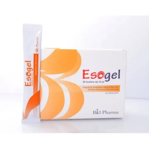 Bi3 Pharma Esogel Integratore per Reflusso e Acidità 20 Bustine