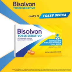 Bisolvon Tosse Sedativo - Calmante Per Tosse Secca Notturna - 20 Pastiglie Gommose