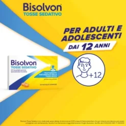 Bisolvon Tosse Sedativo - Calmante Per Tosse Secca Notturna - 20 Pastiglie Gommose