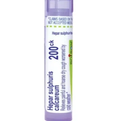 Boiron Hepar Sulfuris Calcareum 200K Globuli Omeopatico in Tubo Dose