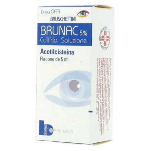 Brunac*collirio 5ml 5%