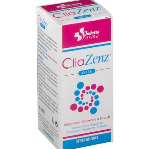 Budetta Farma CliaZenz Gocce Integratore Alimentare Digestivo Zenzero 30ml
