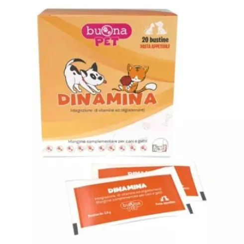 Buona Pet Dinamina Mangime Complementare per Cani e Gatti - 20 Bustine