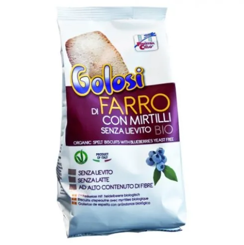 BuongiornoBio Biscotti Farro Mirtilli Bio Golosi 250g