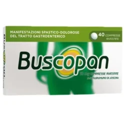 Buscopan - Per mal di pancia e dolori addominali - 40 compresse rivestite 10 mg