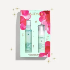 Caudalie Cofanetto di Natale 2025 Vinoclean Doppia Detersione - Olio struccante 75 ml + Schiuma detergente 50 ml