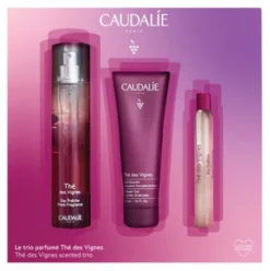 Caudalie Cofanetto di Natale Trio The Des Vignes - Acqua profumata 50 ml + Gel doccia 50 ml + Acqua profumata roll on 10 ml