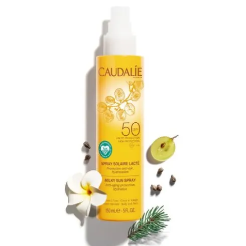 Caudalie Crema Solare Spray Anti-età Viso SPF 50 Protezione Solare Molto Alta 150 ml