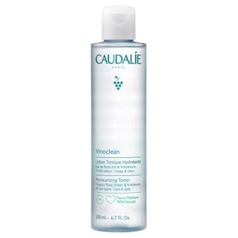 Caudalie Vinoclean Lozione Tonica Idratante - Ideale per detergere e struccare - 200 ml