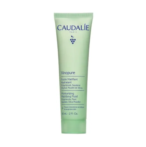 Caudalie Vinopure Fluido Idratante Effetto Mat - Adatto per pelle mista o con imperfezioni - 60 ml - Novità 2025