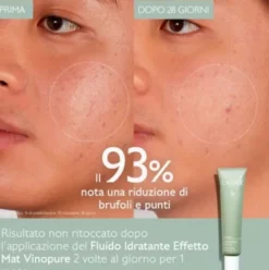 Caudalie Vinopure Fluido Idratante Effetto Mat - Adatto per pelle mista o con imperfezioni - 40 ml