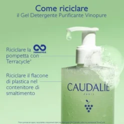 Caudalie Vinopure Gel Detergente Purificante - Gel detergente anti imperfezioni - 385 ml - Nuovo packaging