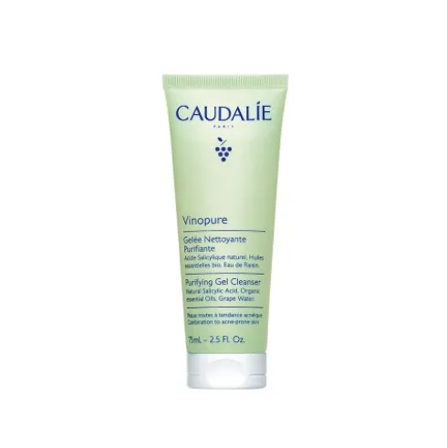 Caudalie Vinopure Gel Detergente Purificante - Gel detergente anti imperfezioni - 75 ml - Nuovo packaging