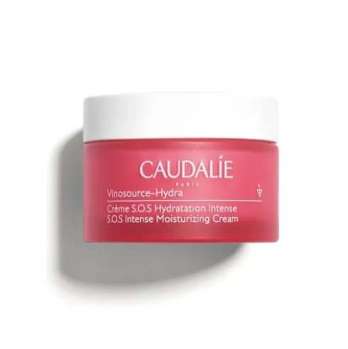 Caudalie Vinosource Hydra Crema Sos Idratazione Intensa - Crema viso lenitiva per pelle secca - 50 ml