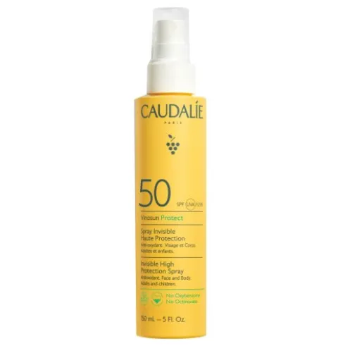 Caudalie Vinosun Spray Solare SPF50 - Spray solare invisibile per viso e corpo - 150 ml - 2023