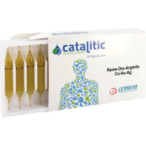 Cemon Catalitic Oligoelementi Rame Oro Argento per Astenia 20 Fiale