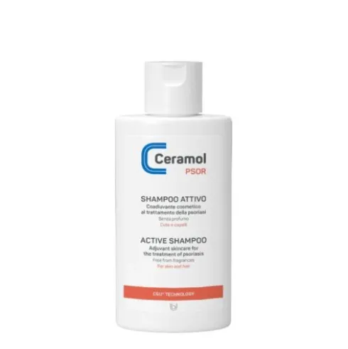 Ceramol Psor Shampoo Attivo per Psoriasi Allevia Rossore e Prurito 200ml