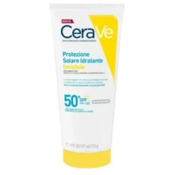Cerave Protezione Solare Idratante Invisibile SPF50+ - Protezione solare alta per viso e corpo - 200 ml