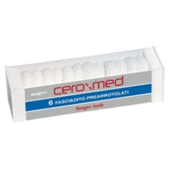 Ceroxmed Finger Bob Fasciadito Bianco per Medicazione Dita 6 Pezzi
