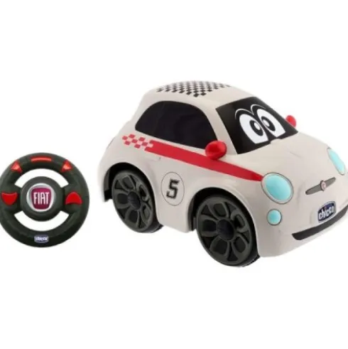 Chicco Fiat 500 Sport Auto Radiocomandata con Radiocomando a Volante 2+