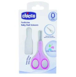 Chicco Forbicine Unghie Rosa Punte Arrotondate Acciaio