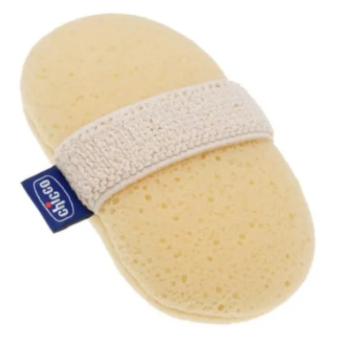 Chicco Guanto Spugna Baby Moments Beige per Bagnetto
