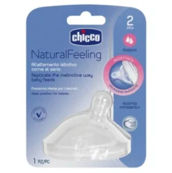 Chicco Natural Feeling Tettarella Flusso Medio 2+ Mesi Anticolica