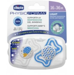 Chicco PhysioForma Light Succhietto Silicone 16-36 Mesi 2 Pezzi