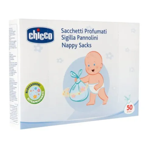 Chicco Sacchetti Profumati Sigilla Pannolini 50 Pezzi