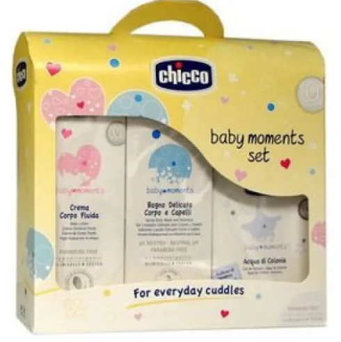 Chicco Set Bagno Crema e Colonia Baby Moments