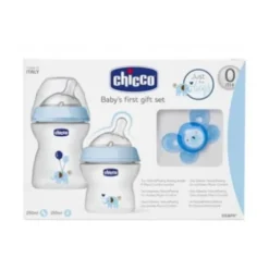 Chicco Set Natural Feeling Boy Biberon e Succhietto