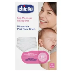 Chicco Slip Monouso Rete Post-Parto Taglia Unica 4 Pezzi