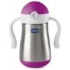 Chicco Tazza Inox Bimba 18m+ Acciaio Rosa 237ml