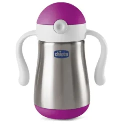 Chicco Tazza Inox Bimba 18m+ Acciaio Rosa 237ml