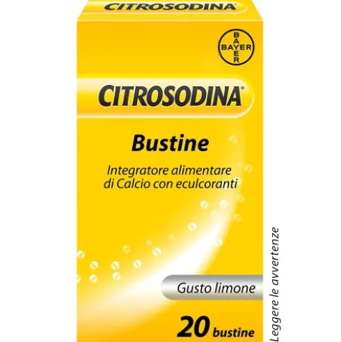 Citrosodina Bustine - Granulato effervescente con effetto digestivo antiacido - 20 Bustine