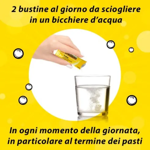 Citrosodina Bustine - Granulato effervescente con effetto digestivo antiacido - 20 Bustine