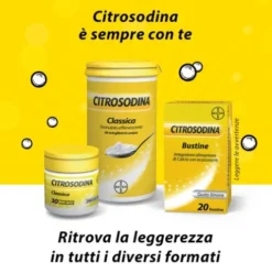 Citrosodina Bustine - Granulato effervescente con effetto digestivo antiacido - 20 Bustine