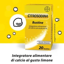 Citrosodina Bustine - Granulato effervescente con effetto digestivo antiacido - 20 Bustine