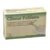 Clinner Foliferro Integratore Alimentare Ferro, Acido Folico, Vitamina C, B12 - 30 Compresse