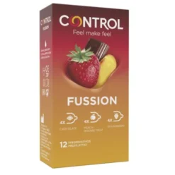 Control Fussion Profilattici Lubrificati in Lattice per Protezione IST 12 Pezzi