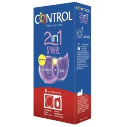 Control 2in1 Touch&Feel Profilattici Lubrificati 3 Pezzi