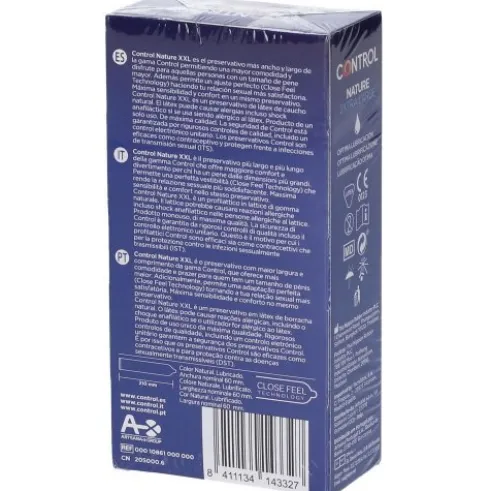 Control Nature 2.0 Preservativi Anatomici Lubrificati in Lattice 3 Pezzi
