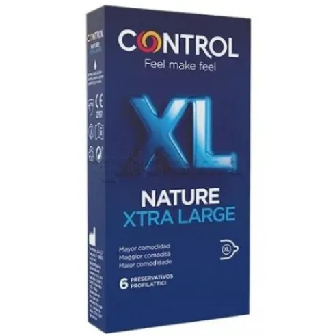 Control New Nature 2.0 XL Profilattici Extra Large in Lattice 12 Pezzi