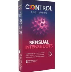 Control Sensual Intense Dots Preservativi Stimolanti con Rilievi 6 Pezzi