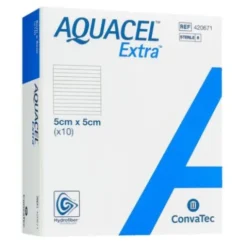 Convatec Aquacel Extra Hydrofiber Medicazione 5x5 cm - 10 Pezzi