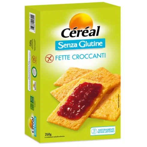 Céréal Fette Croccanti Senza Glutine Ideali per Celiaci 250g