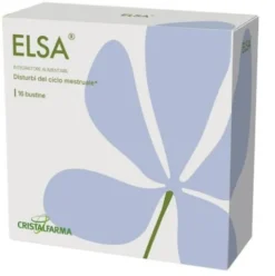 Cristalfarma Elsa Integratore Alimentare Benessere Femminile Ciclo Mestruale 16 Bustine