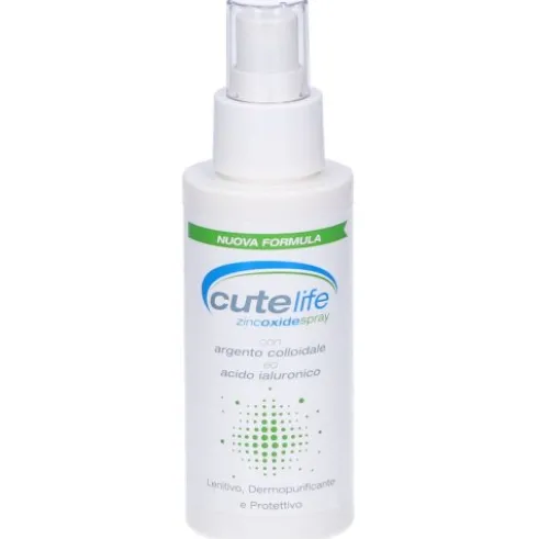 Cutelife Spray Ossido di Zinco Dermoprotettivo Lenitivo 100 ml