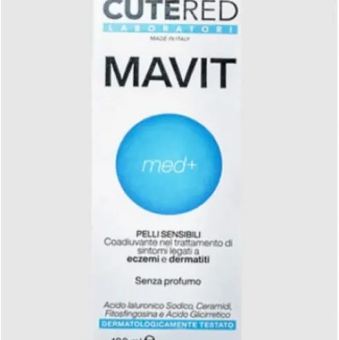 Cutered Mavit Crema per Eczemi e Dermatiti Lenitiva Emolliente 100ml