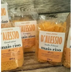 D'Alessio Calamarata Pasta Mais e Riso Senza Glutine per Celiaci 400g